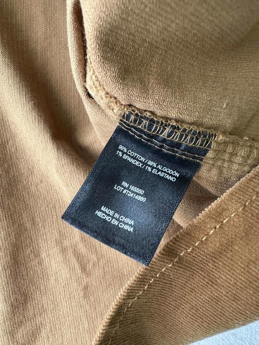 贝壳三 男士灯芯绒基础款柔软舒适上衣纯色翻领长袖衬衫C102816 商品图12