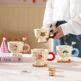 360ml可爱卡通杯宿舍家用高颜值陶瓷杯-纪念日百货门店同款167294590