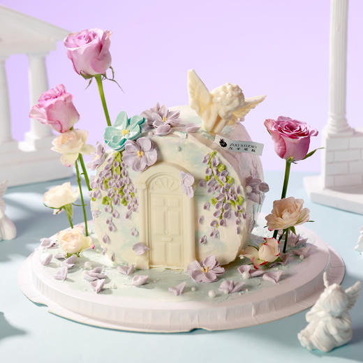 【花园里的优雅】2磅 香草奶油芒果夹心口味 | 左羊 商品图1