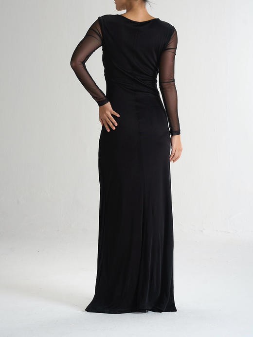 CG｜Louise Dress [ 真丝网纱拼接长袖连衣裙] 商品图5