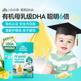 【大促活动专用】小小伞有机纯DHA藻油婴幼儿海藻油60粒/盒★