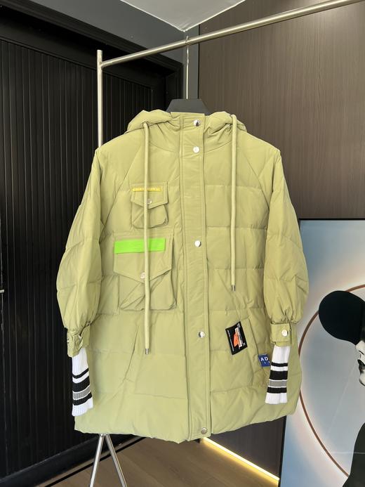 原单韩国宽松加厚保暖连帽长款羽绒服外套 商品图3
