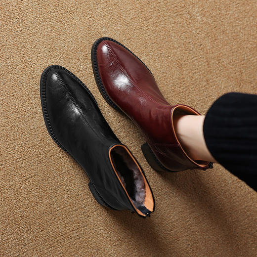 【预售5天】舒适保暖羊羔毛雪地靴女新款冬季加绒厚毛百搭短靴ASN&2250 商品图4