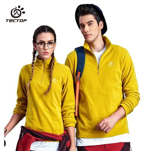 Tectop探拓户外抓绒衣女款立领加厚摇粒绒打底衫女情侣款抓绒衣男 商品图3