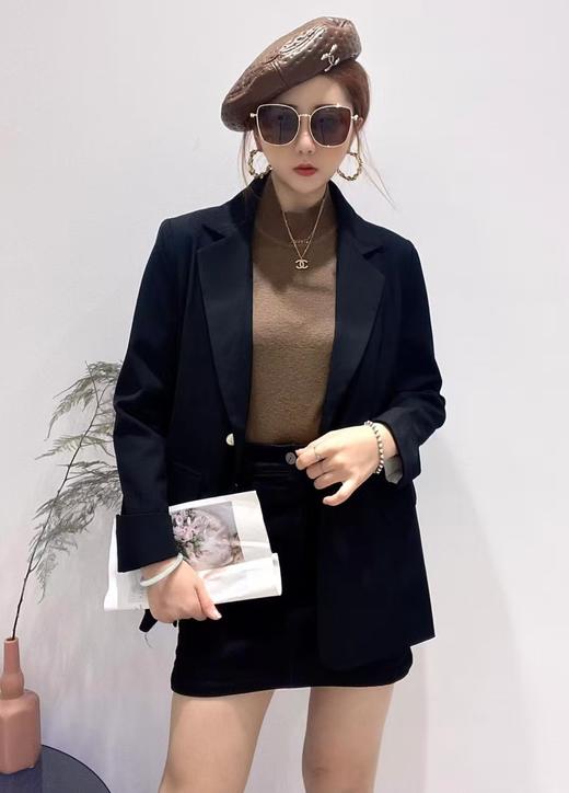 L5882#翻领气质显瘦复古休闲时尚西装外套 商品图0