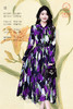 SZ3S79_凝夜紫色_连衣裙_春秋_翻领长袖单排扣腰带收腰A字中长款_高级女装_BERNIEELEN 伯妮斯茵 商品缩略图0