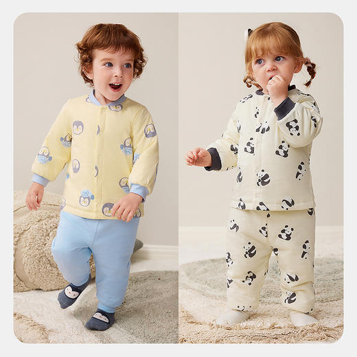 【夹棉】迷你巴拉儿童纯棉家居上衣男女童宝宝亲肤卡通外套秋冬 商品图2