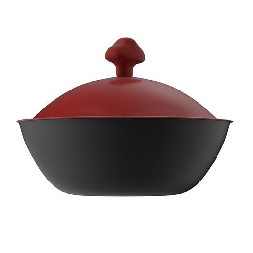 神田 铁神系列纤维纹云朵盖款32cm 富贵红-S 商品图9