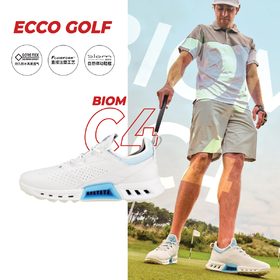 【冰人限量款 高尔夫健步C4】2025新款 ECCO 男子四季款360度透气防水130434-01007