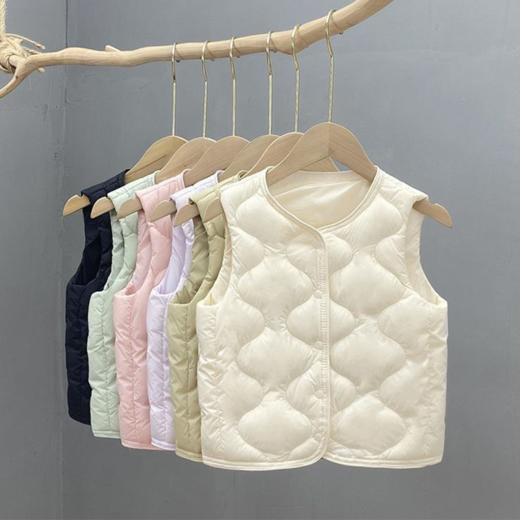 【儿童葫芦花菱格羽绒马甲】 优质羽绒 蓬松轻盈 保暖御寒 多色可选 商品图6