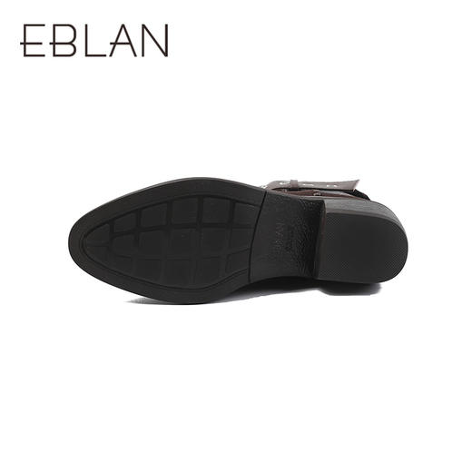 伊伴冬季一靴多穿堆皱西部尖头牛仔靴休闲中短靴B25590605 商品图3