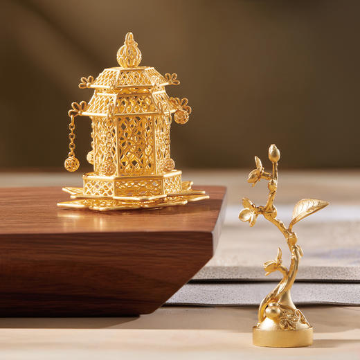 朱炳仁铜  浮光跃金挂件 商品图1