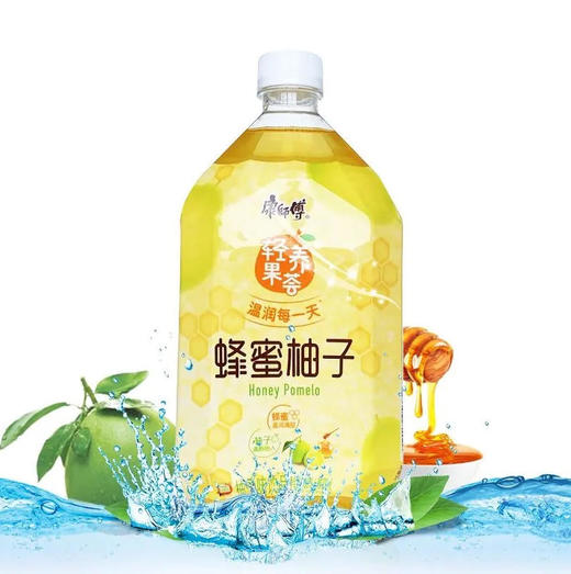 康师傅 轻养果荟蜂蜜柚子味饮品 1L/瓶 商品图0