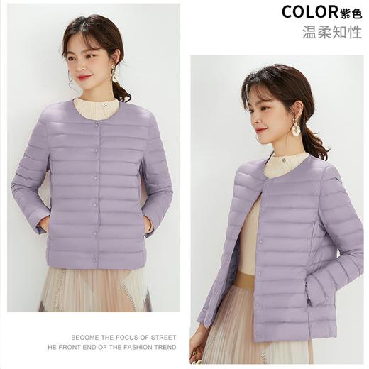 【平湖羽绒服】女长袖款  90%含绒  轻暖便携 防水防寒 时尚叠穿羽绒服 商品图8