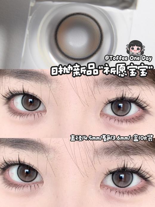 toffee日抛 祈愿宝宝 灰 14.5mm 日抛无售后 商品图1