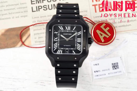 AF卡地亚桑托斯 山度士系列 山度士大号男款WSSA0039 黑武士 全黑山度士
机芯：搭载进口9015 商品图0