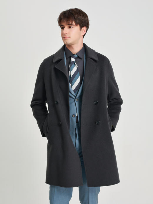 callisto深灰绵羊毛大衣 商品图2