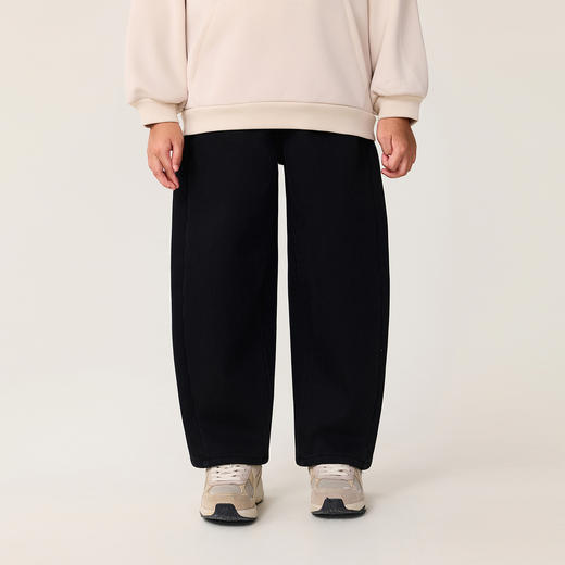 马克珍妮女童加绒保暖牛仔弯刀裤2025年秋冬新款551389 商品图2