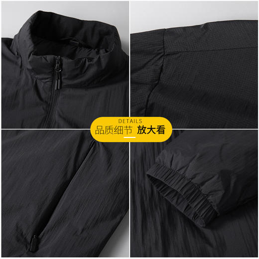 【升级PI科技棉】【DK】大依优型大码男装立领薄棉衣防风保暖休闲轻量化棉服外套加肥加大上衣男士 商品图6