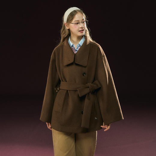 Ariseism 美式复古毛呢外套女秋季新款外套 商品图0