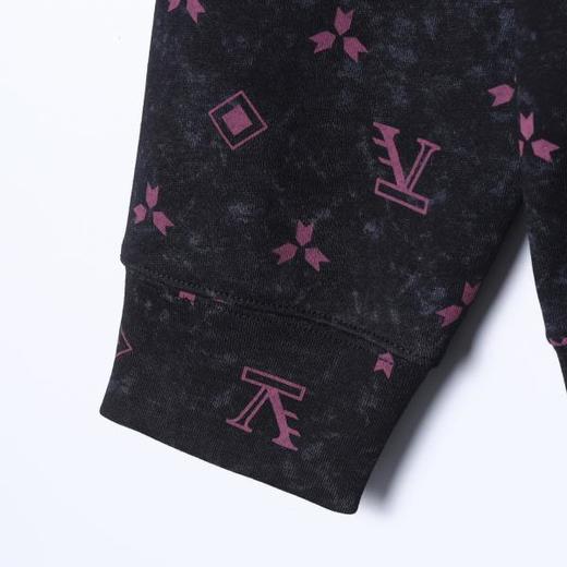 WY1231SDSA秋冬新款痞帅男装美式扎染撞色满印印花抽绳连帽卫衣百搭时尚 商品图4