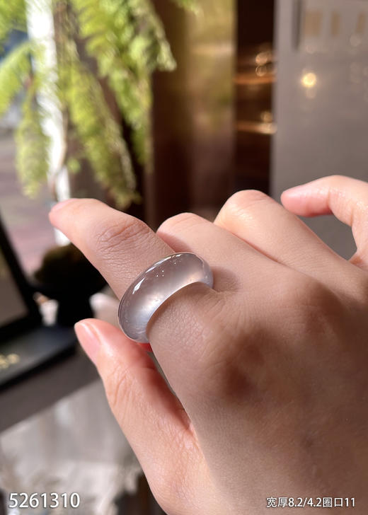 玻璃种木那玉扳指【5261310】圈口11.0~具体价格微信咨询 商品图1