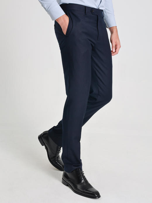 callisto星空蓝进口绵羊毛西裤 商品图2