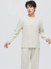 有机棉 男士家居服套装(灰色) 长袖长裤圆领套装/短袖短裤V领套装  素道敦煌天然有机彩棉织造 无染色，无荧光剂，无静电，亲肤透气，舒适安全健康  [漳州仓] 商品缩略图2