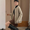 【加厚摇粒绒外套】秋冬纯色暖绒纽扣开衫 韩系保暖长袖上衣 百搭显瘦棒球服外套 商品缩略图5