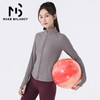 Makebalancy/慕柏郦双面磨毛显瘦运动外套女秋冬瑜伽健身10006 商品缩略图6