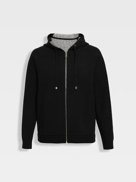 callisto黑色抽绳连帽开衫