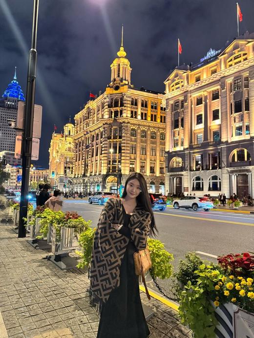 Fend*i 芬* FF系列老花披肩斗篷 商品图8