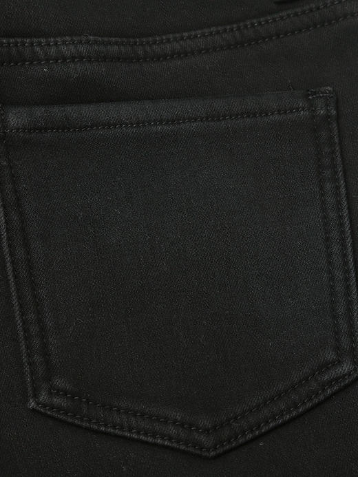 黑色微喇开衩牛仔裤 高腰显瘦显腿长九分裤 春秋季复古百搭休闲喇叭裤 商品图3