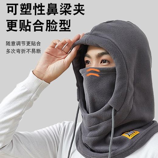 冬季【骑行防风面罩】防寒头套围脖一体保暖帽子 电动车口罩围巾  商品图3