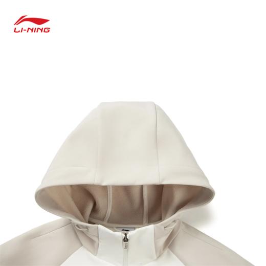 李宁女子加绒保暖防泼水立体裁剪宽松运动风衣AFDVB70 商品图4