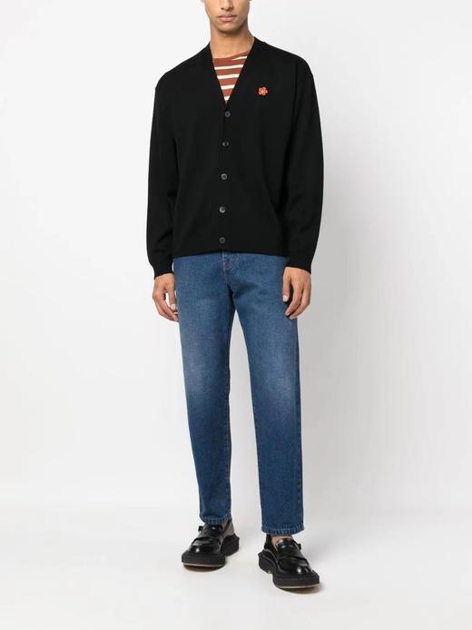 【超惠秒】KENZO 高田贤三 男女通款全羊毛海棠花刺绣开衫毛衣 11125 商品图6