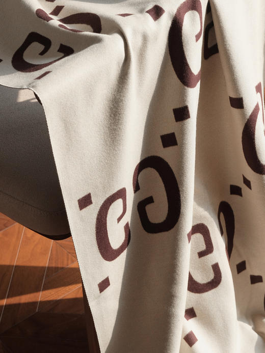 WJ09-古驰 双G双面提花 羊毛真丝 绒线围巾 男女同款情侣款 （QZ*MM） 商品图10