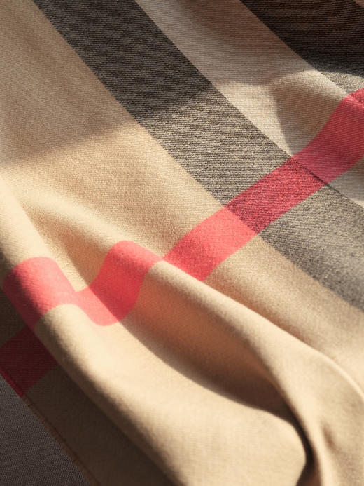 WJ06-巴宝莉 经典格纹羊绒流苏边 绒线围巾 男女同款情侣款（QZ*MM） 商品图2