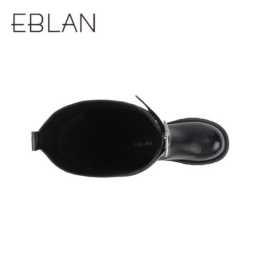 伊伴冬季酷飒有型骑士靴百搭经典色骑士靴B25505307 商品图2