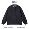 9929SDSA男士秋冬新款痞帅男装潮牌简约拼接半拉链假两件卫衣百搭宽松 商品缩略图1