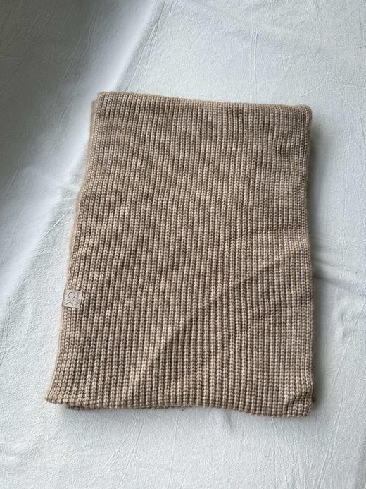 贝壳三 针织柔软罗纹纯色保暖围巾韩版百搭细腻舒适围脖C102820 商品图3