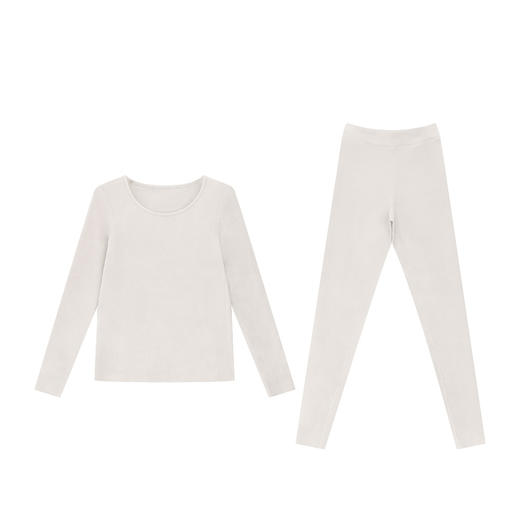 爱帝美利奴羊毛暖绒女士无痕保暖内衣套装 商品图8