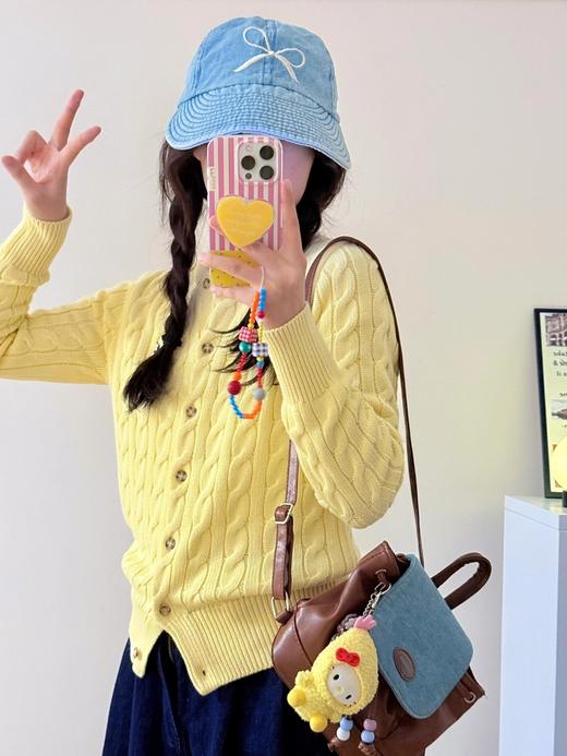 拉夫劳伦 Polo 绞花编结针织羊毛开衫（EJ） 商品图3