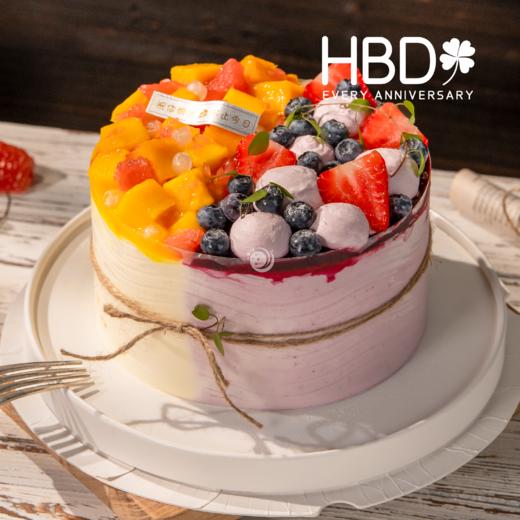 『果露云章』杨枝甘露撞蓝莓清甜序章水果蛋糕 商品图0