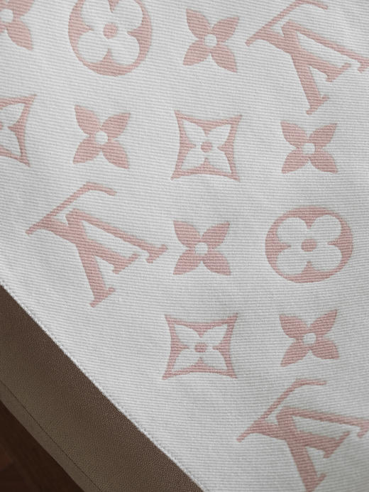 WJ05-驴家 提花织纹流苏饰边 绒线围巾 男女同款情侣款 粉色（QZ*MM） 商品图7