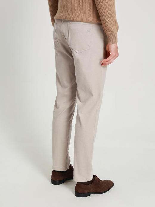 callisto燕麦卡其长绒棉休闲裤 商品图4