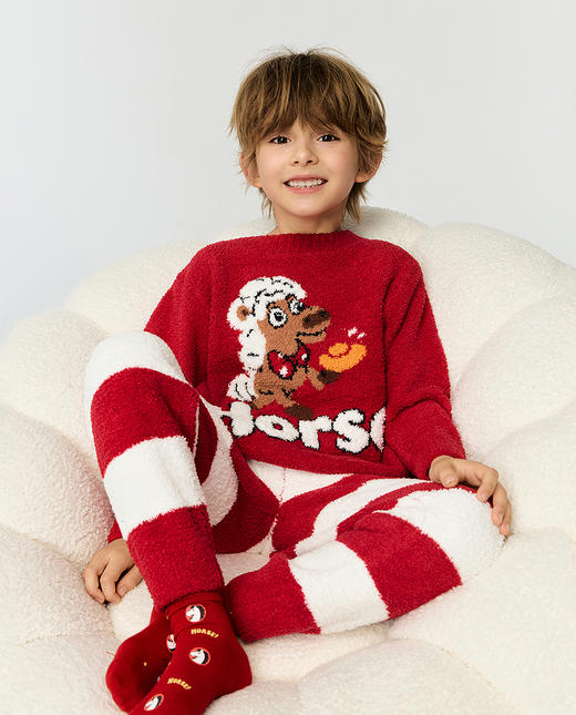 【春上新】8楼爱慕儿童Aimer Kids中性2件装-小马乐园长袖家居套装AK343J611，吊牌价899元 商品图3