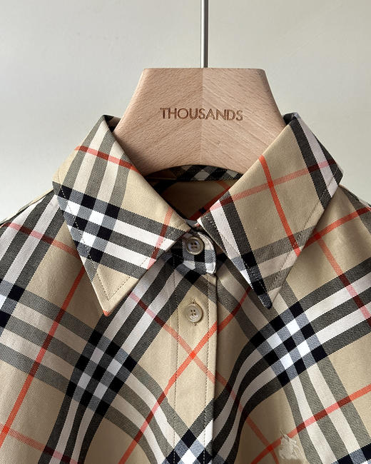 现货 THS-限时 B家 女士 休闲版型经典格纹面值法兰绒衬衫 BG2827 商品图3