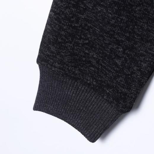 52038SDSA男士秋冬新款痞帅男装潮牌简约拼接绒毛圆领卫衣宽松百搭上衣 商品图3