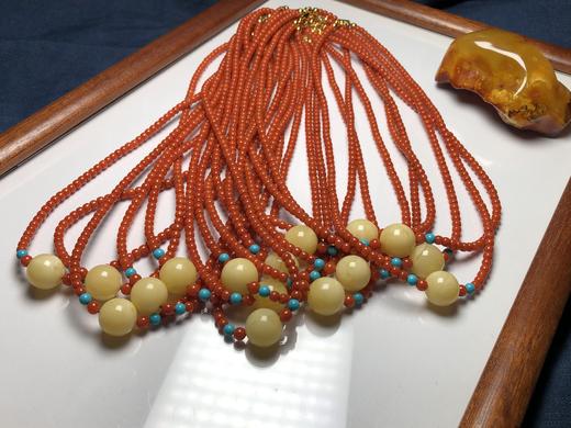 上新！蜜蜡、南红、松石、银锁骨坠（有证书）饰品美物 商品图4